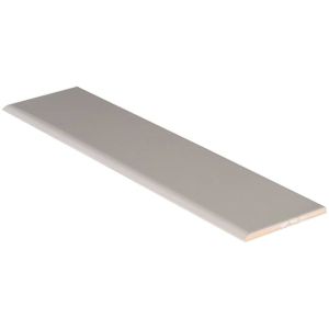 4x16 Grey Ceramic Glossy Single Bull Nose Wall Tile