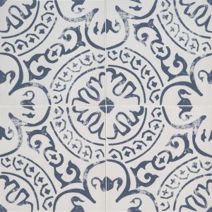 8" x 8" Kenzzi Indigo Porcelain Glazed Porcelain Tile (Sold by Box of 5.16 Sqft.)