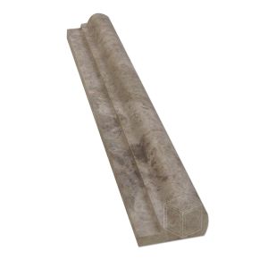 2 in. x 12 in. Nordic Grey Marble Polished Ogee Chair Rail Molding