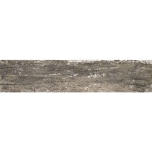 8 in. x 36 in. Vintage Silver Distressed Wood Looking Plank Porcelain Tile | Flooring & Walls