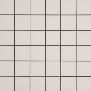 2"x 2" Domino White Porcelain Polished Mesh-Mounted Mosaic Tile
