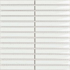 11.7x11.8 Piano White Porcelain Mosaic Tile