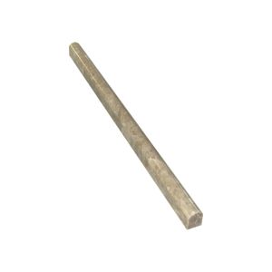 3/4x12 Silver Sky Polished Marble Pencil Molding Tile