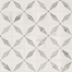 Bianco Starlite Polished Marble Mosaic Tile