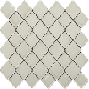 12 in. x 12 in. Cappuccino Crackle Amara Pattern Polished Mosaic Tile by Soci