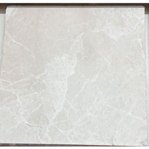 12" x 12" Botticino Beige Solid Tumbled Marble Flooring Tile